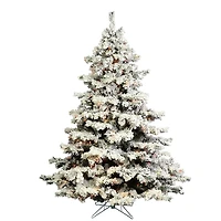 Vickerman 4 1/2 Foot Pre-Lit Flocked Christmas Tree
