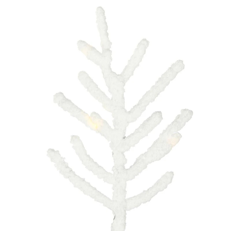 Vickerman 1/2 Foot Pre-Lit Flocked Christmas Tree