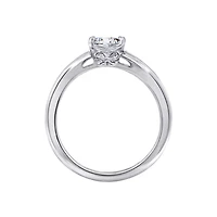 DiamonArt® Womens 3/8 CT. T.W. White Cubic Zirconia Sterling Silver Heart Promise Ring
