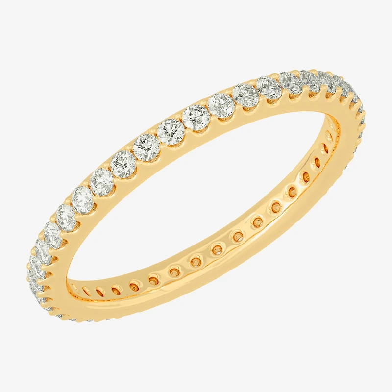Womens 2MM 1/2 CT. T.W. Natural White Diamond 14K Gold Eternity Wedding Band