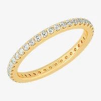 Womens 2MM 1/2 CT. T.W. Natural White Diamond 14K Gold Eternity Wedding Band