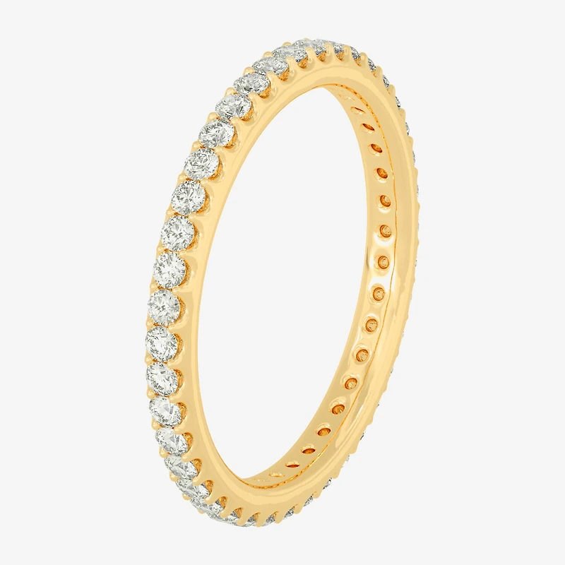 Womens 2MM 1/2 CT. T.W. Natural White Diamond 14K Gold Eternity Wedding Band