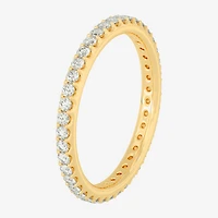 Womens 2MM 1/2 CT. T.W. Natural White Diamond 14K Gold Eternity Wedding Band