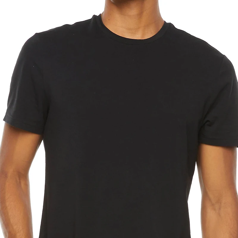 J. Ferrar Mens Crew Neck Short Sleeve Quick Dry T-Shirt