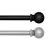 Elrene Home Fashions Farmhouse Ball 3/4 Adjustable Curtain Rod