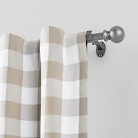 Elrene Home Fashions Farmhouse Ball 3/4 Adjustable Curtain Rod