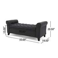 Keiko Upholstered Tufted Bench