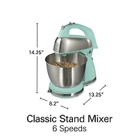 Hamilton Beach Classic Hand Stand Mixer with 4 Qt Stainless Steel Bowl