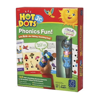 Educational Insights Hot Dotsãƒâ‚® Jr. Phonics Fun! Set With Ace Pen