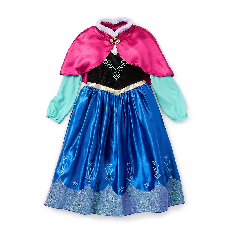 Disney Collection Frozen Anna Anna Princess Frozen Girls Dress Up Costume