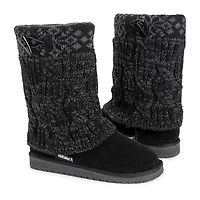 Muk Luks Womens Cheryl Flat Heel Winter Boots