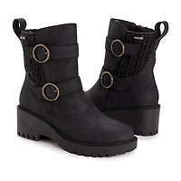 Muk Luks Womens Fainley Faith Block Heel Dress Boots