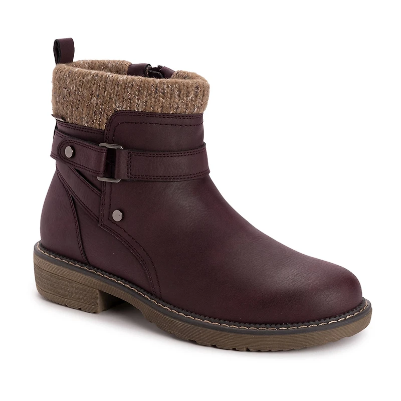 Muk Luks Womens Garland Gina Stacked Heel Dress Boots