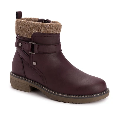 Muk Luks Womens Garland Gina Stacked Heel Dress Boots