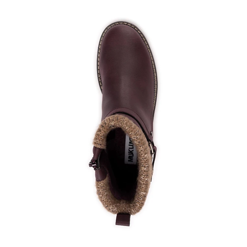 Muk Luks Womens Garland Gina Stacked Heel Dress Boots