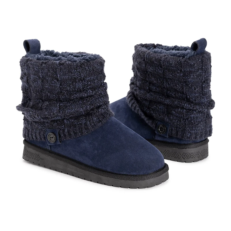 Muk Luks Womens Laurel Flat Heel Dress Boots