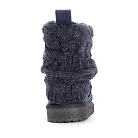 Muk Luks Womens Laurel Flat Heel Dress Boots