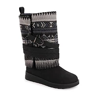 Muk Luks Womens Natalie Nikki Flat Heel Winter Boots