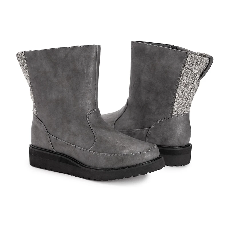 Muk Luks Womens Slope Natalie Flat Heel Dress Boots