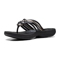 Clarks Cloudsteppers Womens Breeze Coral Flip-Flops