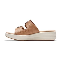 Clarks Womens Drift Buckle Slide Sandals