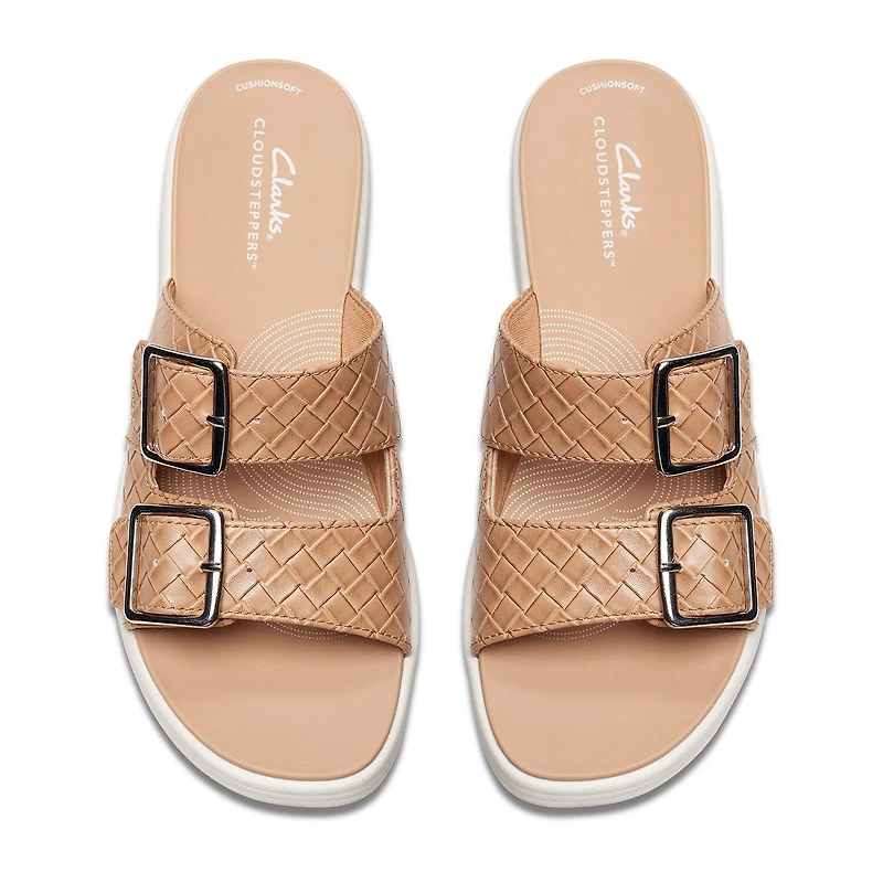 Clarks Womens Drift Buckle Slide Sandals