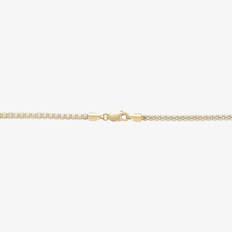 Womens 14K Gold 18 Inch Bead Chain Necklace