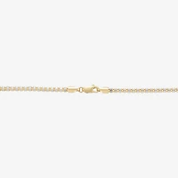Womens 14K Gold 18 Inch Bead Chain Necklace