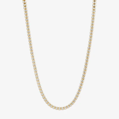 Womens 14K Gold 18 Inch Bead Chain Necklace