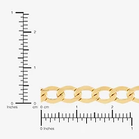 Made Italy Unisex Adult 10K Gold 20 Inch Curb Chain Necklace