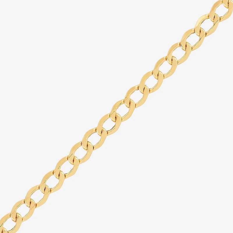 Made Italy Unisex Adult 10K Gold 20 Inch Curb Chain Necklace