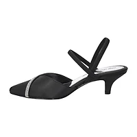 Easy Street Unna Womens Pointed Closed Toe Kitten Heel Pumps