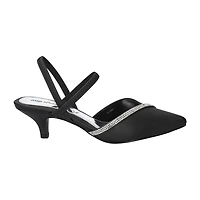 Easy Street Unna Womens Pointed Closed Toe Kitten Heel Pumps