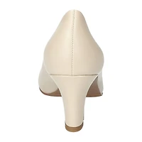 Easy Street Poet Womens Square Closed Toe Stiletto Heel Pumps