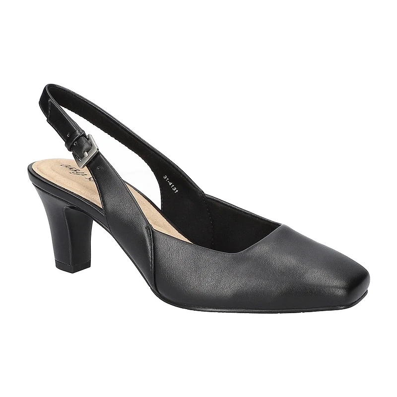 Easy Street Ritsa Womens Square Closed Toe Stiletto Heel Pumps
