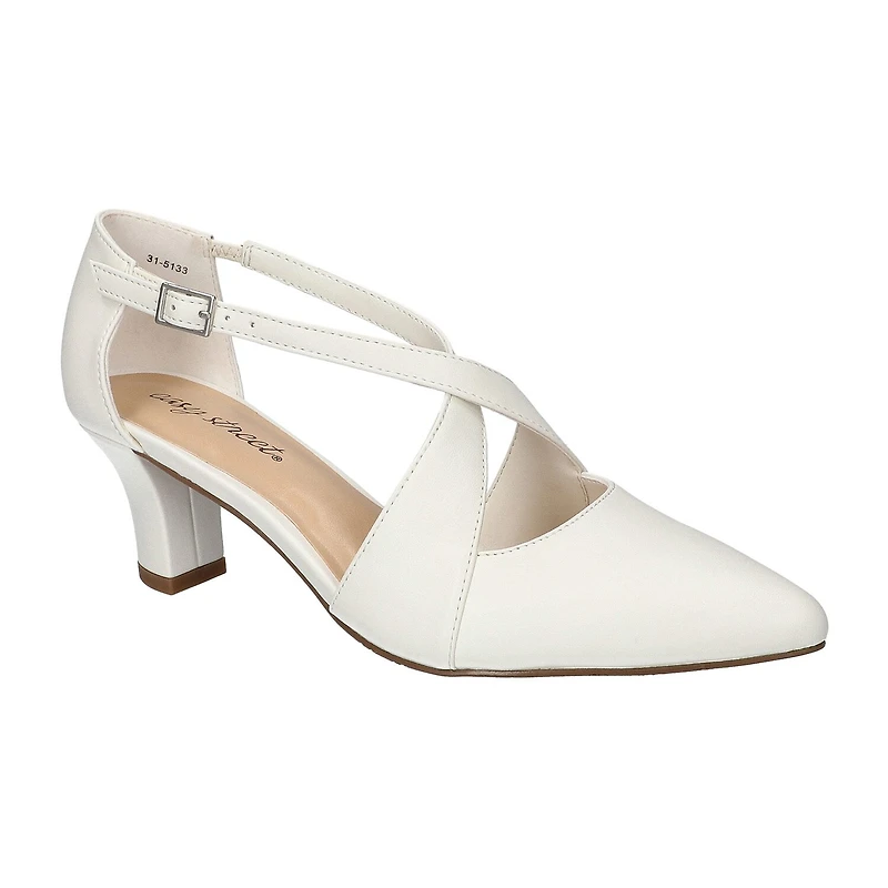 Easy Street Elegance Womens Round Stiletto Heel Pumps