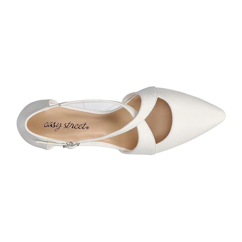 Easy Street Elegance Womens Round Stiletto Heel Pumps