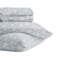 Casual Comfort 300tc Cotton Sateen Pattern 4 piece Sheet Set