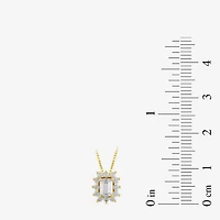 Womens 1/2 CT. T.W. Lab Grown White Diamond 10K Gold 18 Inch Pendant Necklace