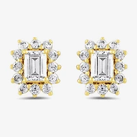 1/2 CT. T.W. Lab Grown White Diamond 10K Gold 7mm Stud Earrings