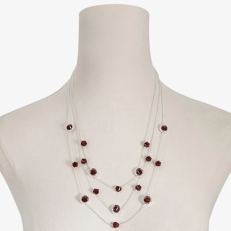 Mixit Womens 21 Inch Illusion Necklace