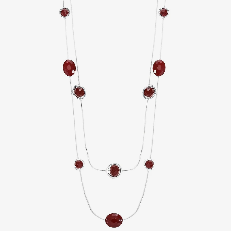 Mixit Womens 33 Inch Illusion Necklace