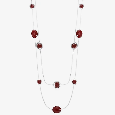 Mixit Womens 33 Inch Illusion Necklace