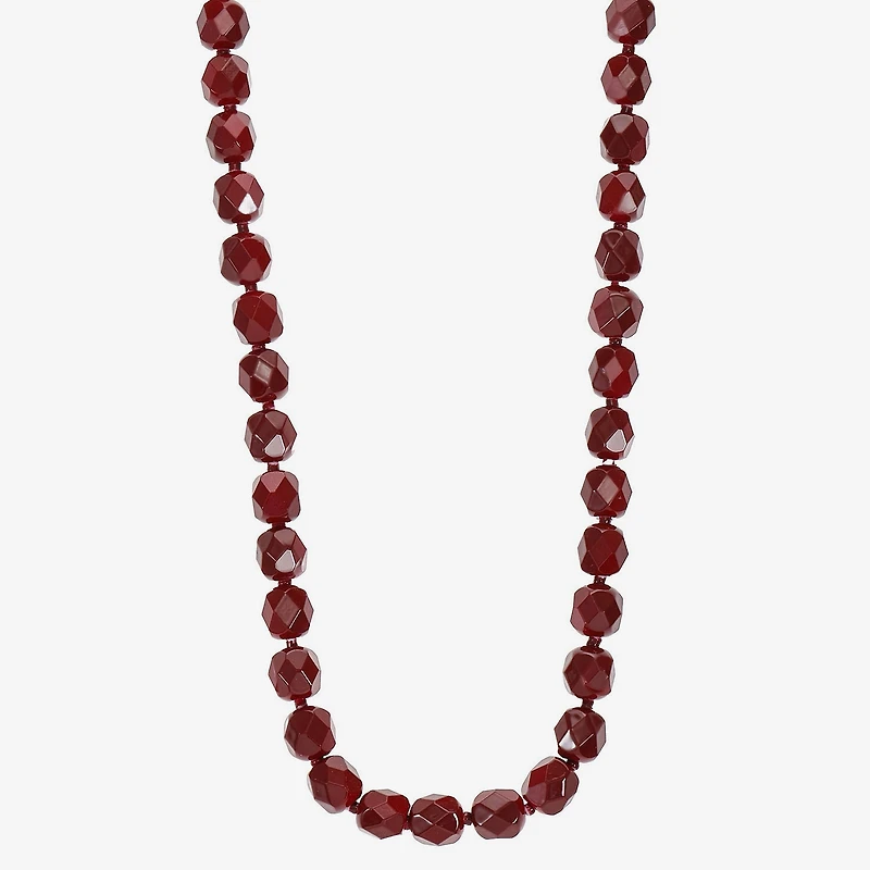 Mixit Womens 17 Inch Beaded Necklace