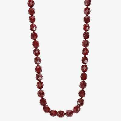 Mixit Womens 17 Inch Beaded Necklace