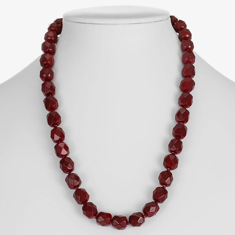 Mixit Womens 17 Inch Beaded Necklace