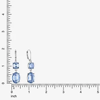 Monet Jewelry Womens Glass Oval Drop Earrings