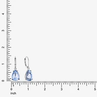 Monet Jewelry Womens Blue Glass Drop Earrings
