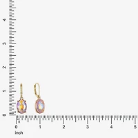 Monet Jewelry Womens Glass Oval Drop Earrings