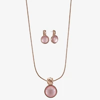Liz Claiborne Womens Round 2-pc. Jewelry Set